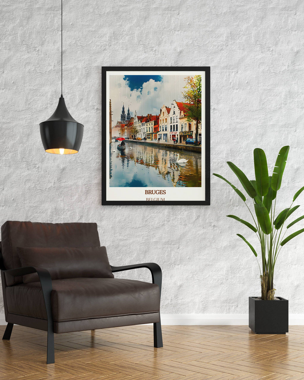 Bruges Travel Poster Bruges Poster Wall
