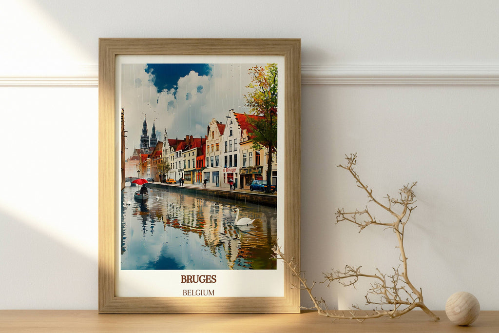 Bruges Travel Poster Bruges Poster Wall