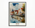 Bruges Travel Poster Bruges Poster Wall